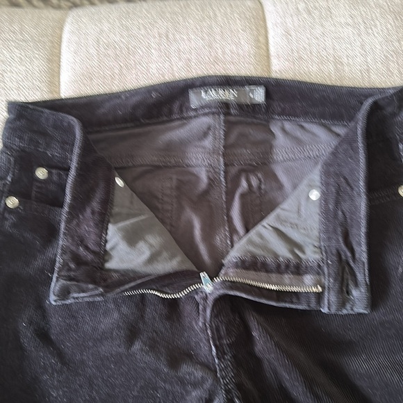 RALPH LAUREN, WOMENS BLACK, CORDUROY, WIDE LEG, PANT SIZE 8 - Picture 4 of 11